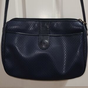 Liz Claiborne Vintage Navy Crossbody Bag